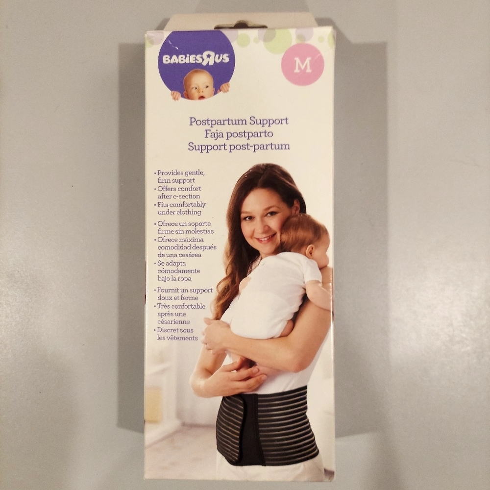 NEW BABIES R US POST-PARTUM BACK SUPPORT BACK OFFERS COMFORT AFTER C-SECTION
